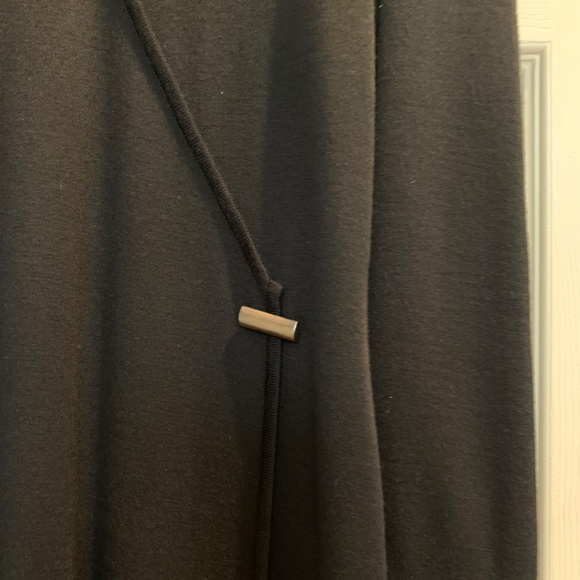 Nina Charles for Kasper ASL Black Mock Neck Midi Dress sz M - Picture 3 of 5